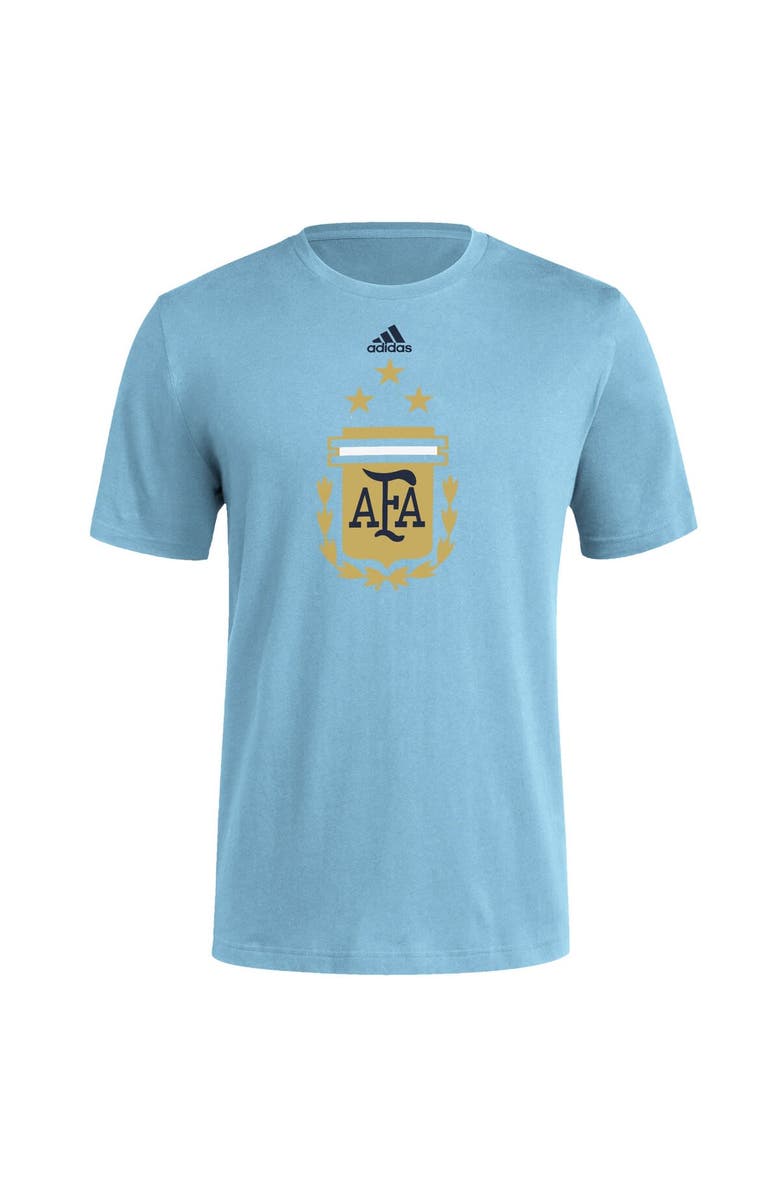 adidas Men's adidas Light Blue Argentina National Team Vertical Back T-Shirt, Alternate, color, Light Blue