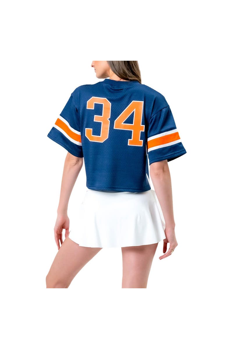 Established & Co. Women's Established & Co. Navy Auburn Tigers Fashion Boxy Cropped Football Jersey, Alternate, color, Navy