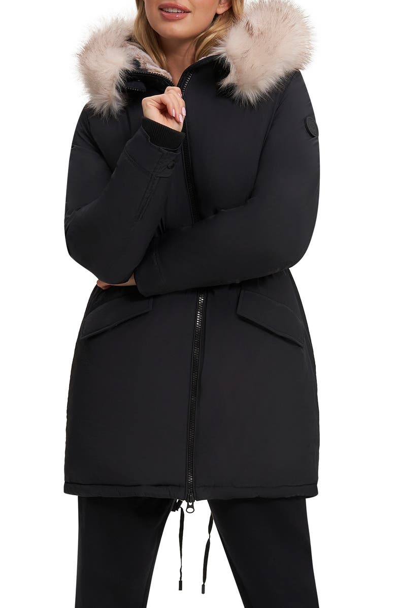 Noize Caroline Vegan Faux Fur Parka, Main, color,