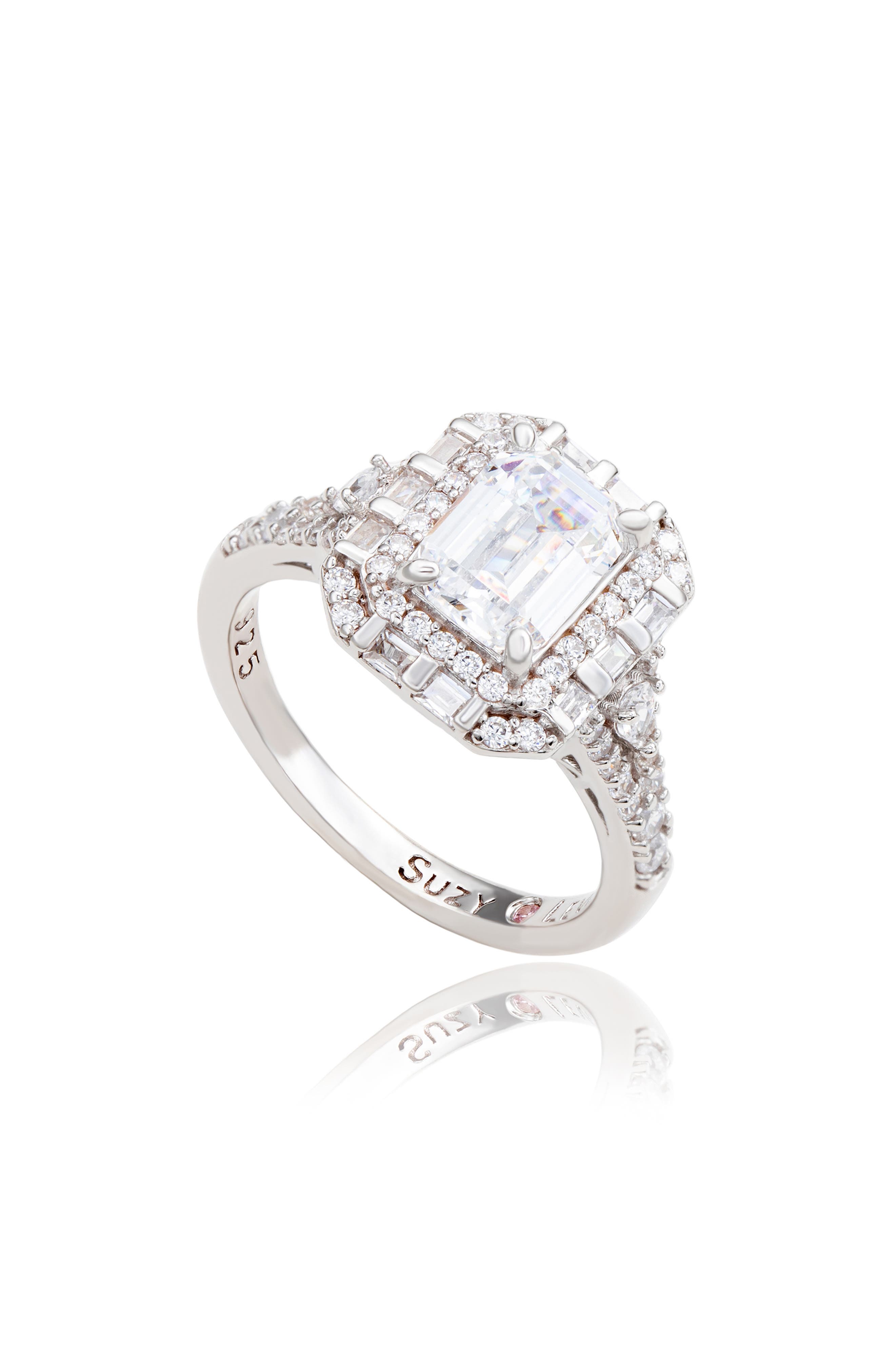 SUZY LEVIAN Cubic Zirconia Bridal Ring