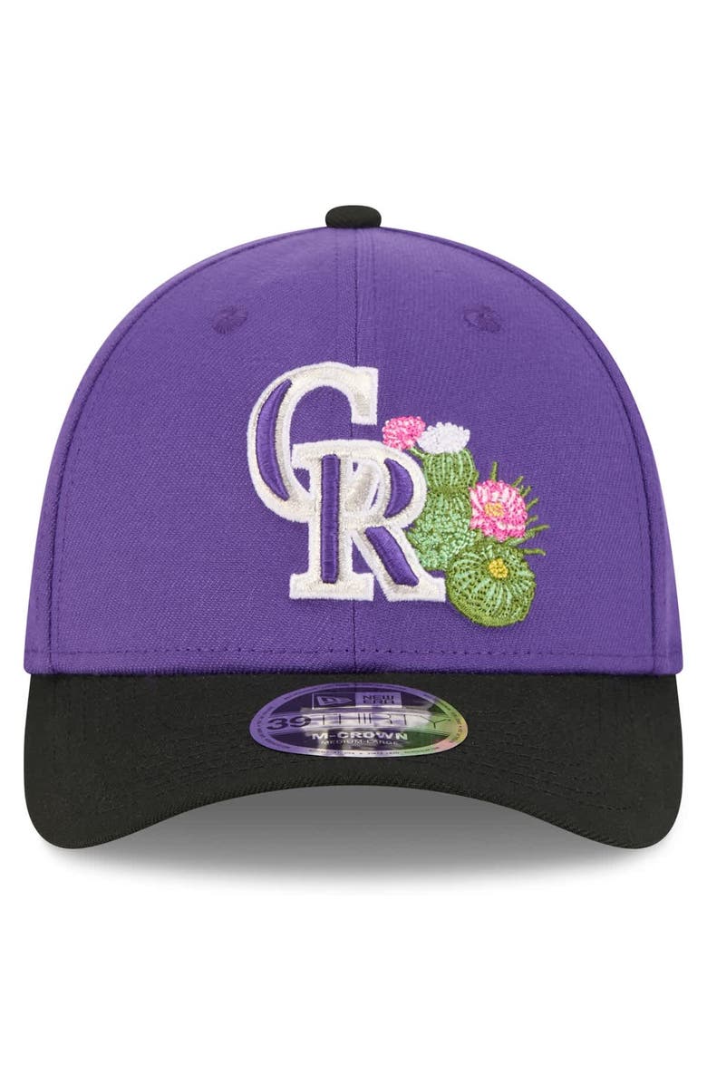 New Era Men's New Era  Purple/Black Colorado Rockies 2026 Spring Training M-Crown 39THIRTY Flex Hat, Alternate, color, 