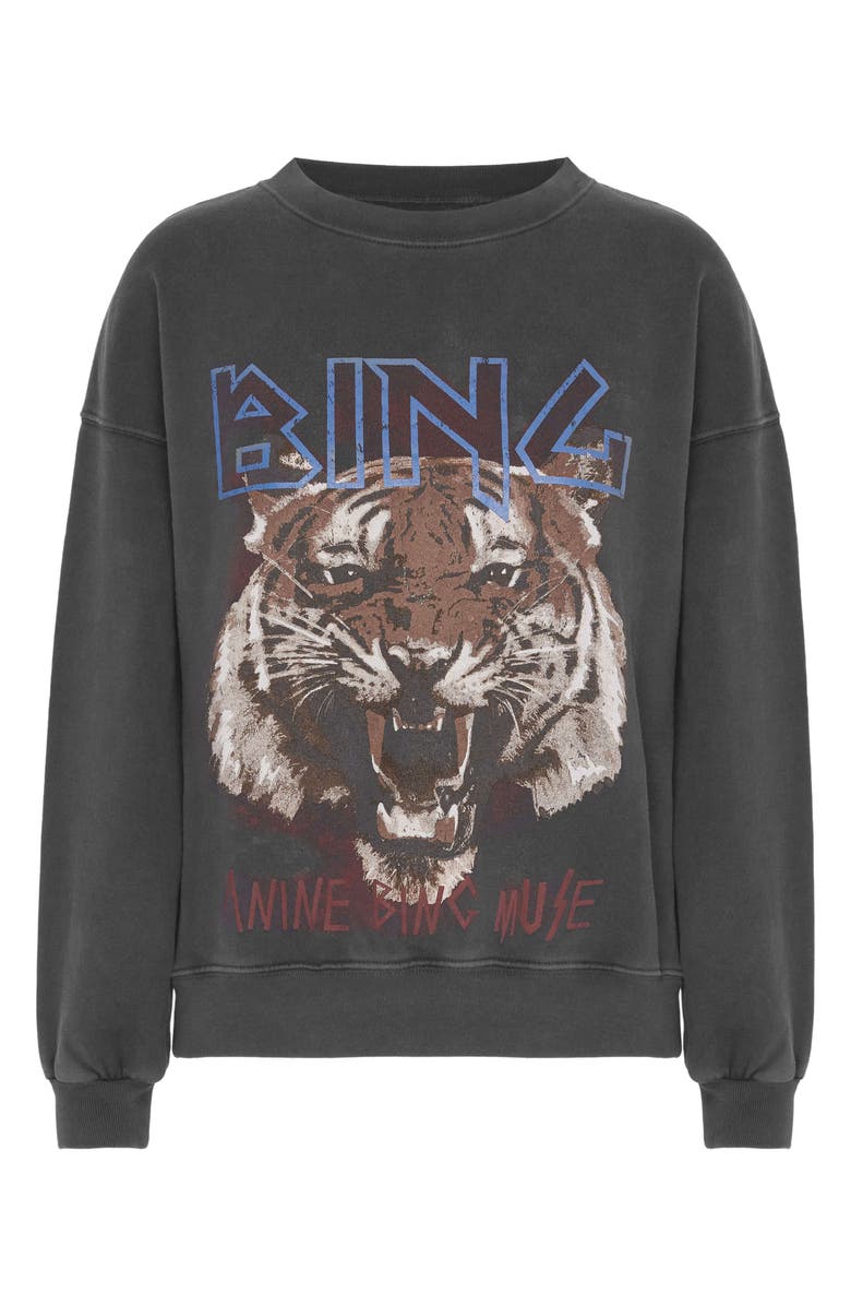ANINE BING Tiger Sweatshirt, Alternate, color, 