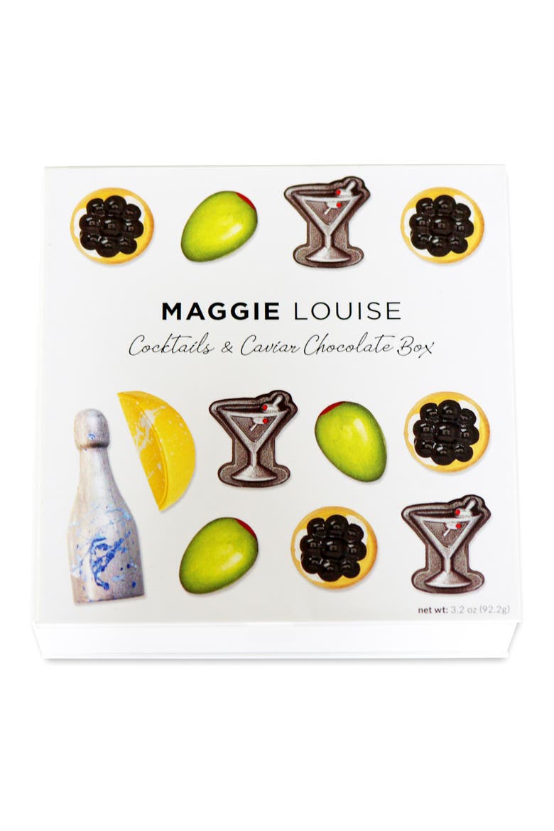 Cocktails & Caviar 9-Piece Chocolates, Alternate, color, WHITE