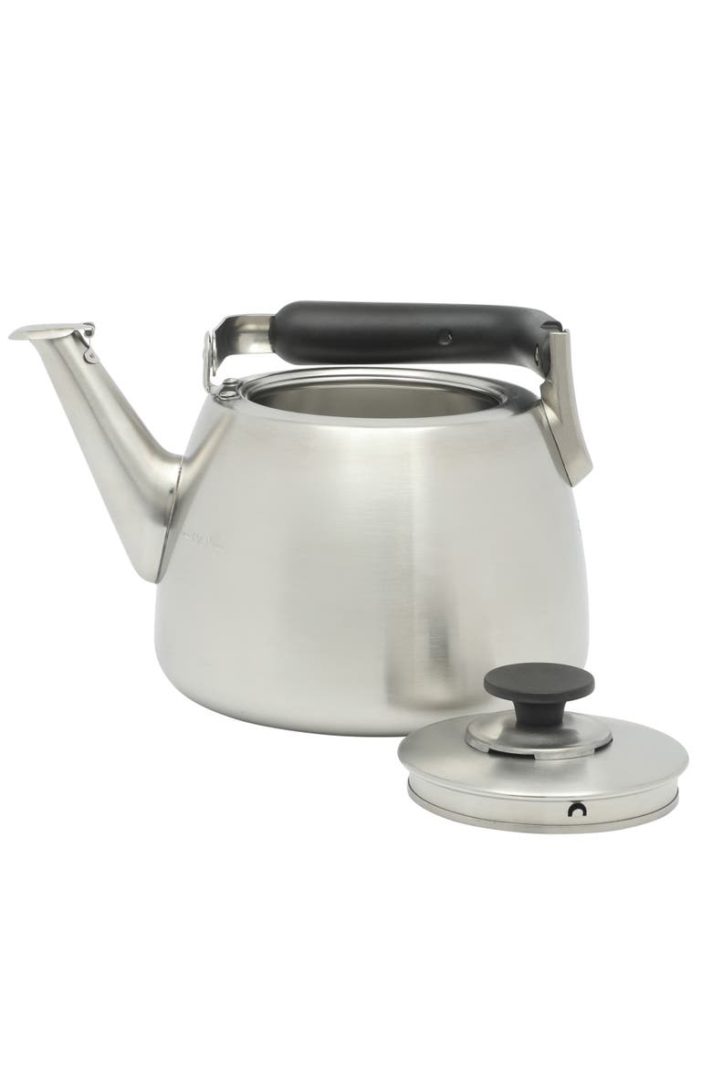 Stainless Steel Whistling Stovetop Tea Kettle, Alternate, color, Stainless Steel