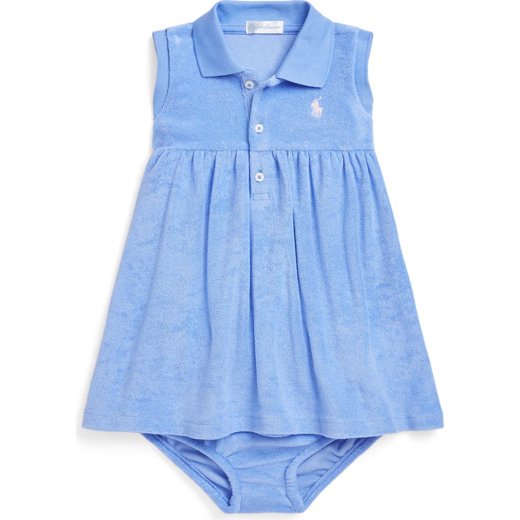 Polo Ralph Lauren Ralph Lauren Terry Cloth Sleeveless Polo Dress & Bloomers In Harbor Island Blue