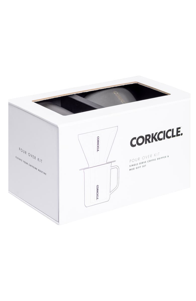 Corkcicle 16-Ounce Pour Over Set, Alternate, color, Ceramic Slate