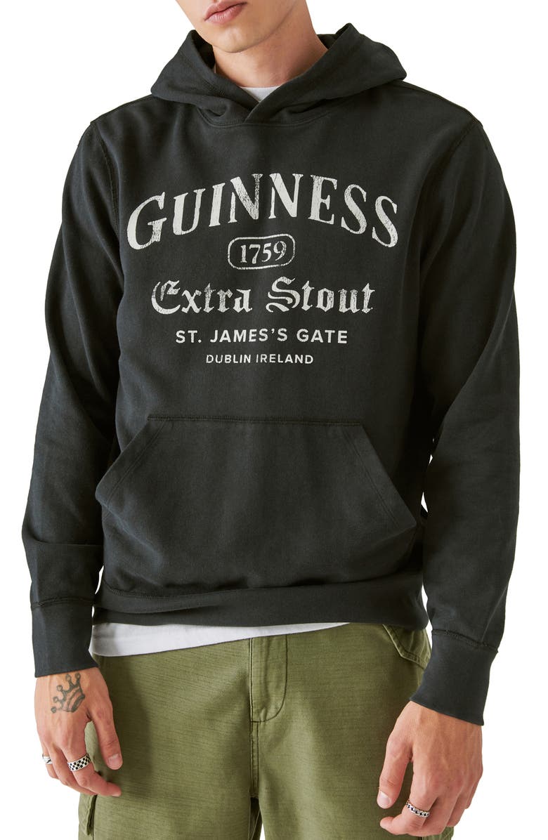 Lucky Brand Guinness Graphic Hoodie, Main, color, 
