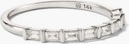 MEJURI Baguette Diamond Half Eternity Band