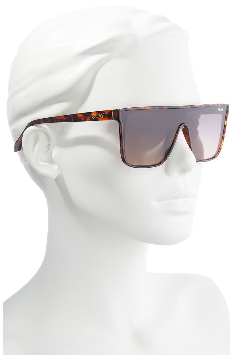 Nightfall Medium 138mm Shield Sunglasses, Alternate, color, TORT / BROWNDNU
