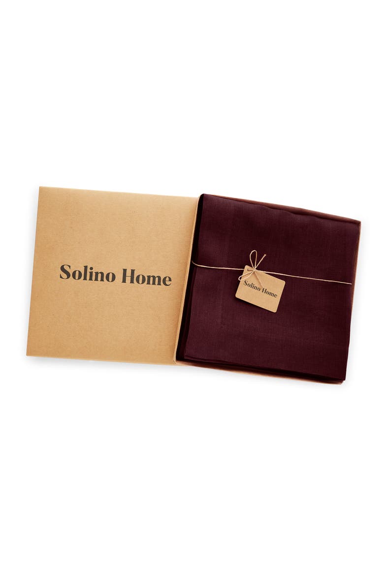 Linen Tablecloth - Sonoma, Alternate, color, Burgundy