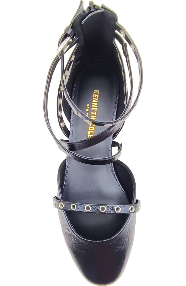 Kenneth Cole Mason Ankle Strap d'Orsay Flat, Alternate, color, Black