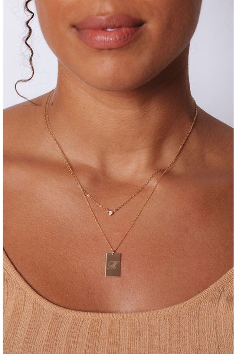 Stella Initial Pendant Necklace, Alternate, color, GOLD / S