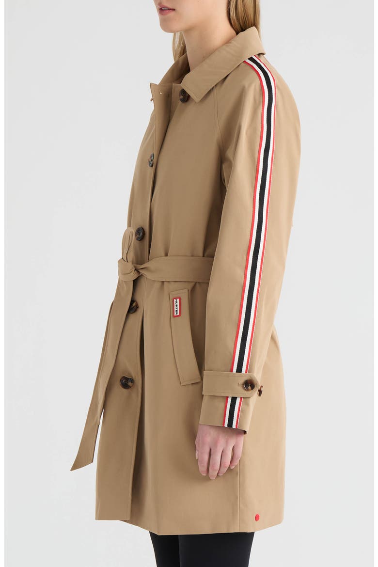 Sophia Sleeve Stripe Trench Coat, Alternate, color, BRITISH TAN