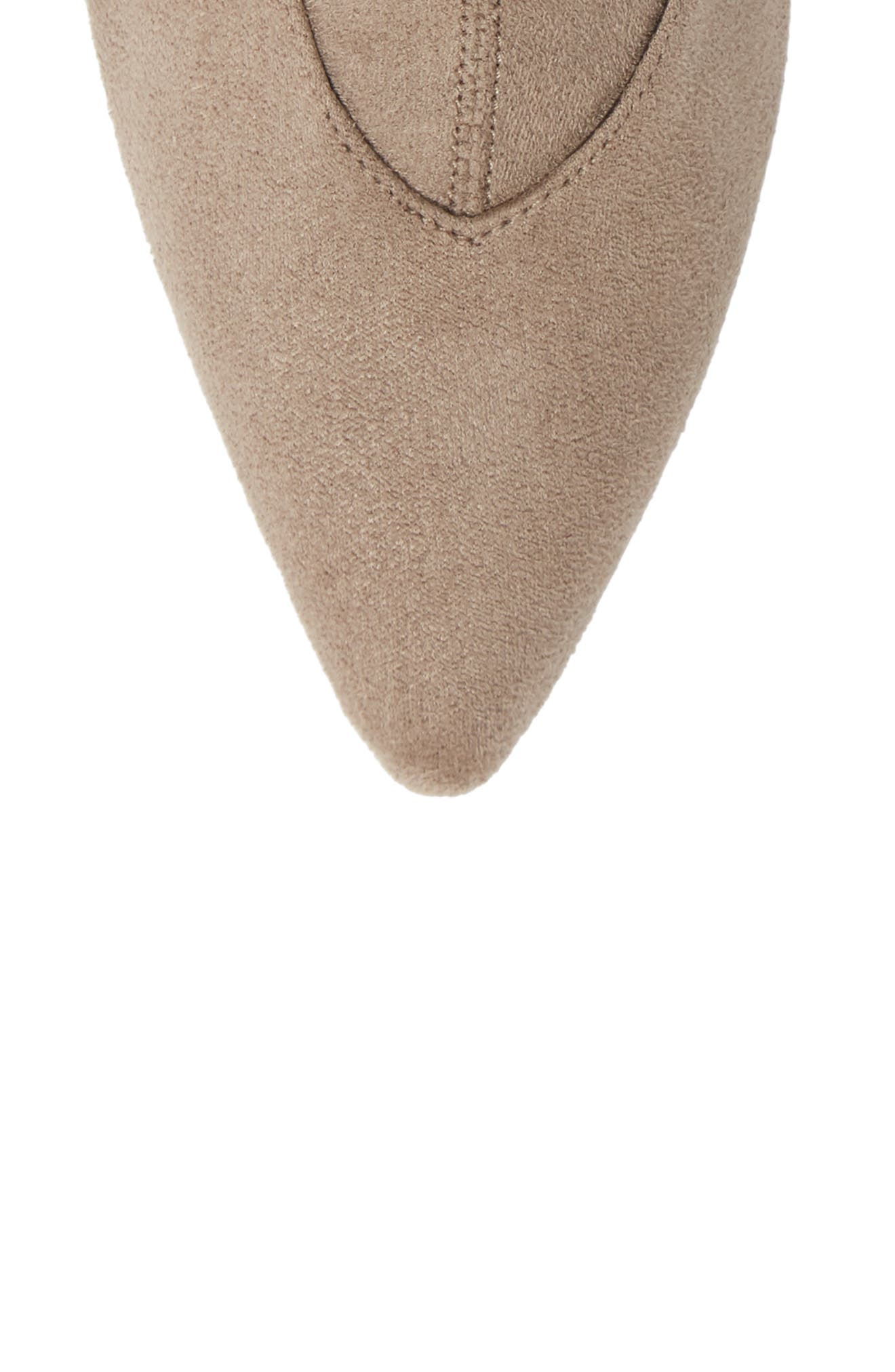 Stephanie II Stretch Bootie, Alternate, color, STONE FAUX SUEDE
