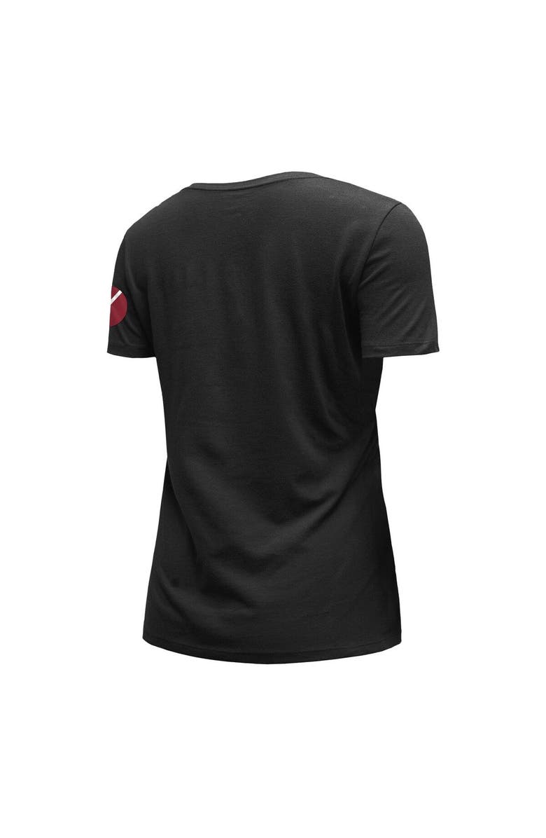 New Era Women's New Era Black Chicago Bulls 2022/23 City Edition V-Neck T-Shirt, Alternate, color,