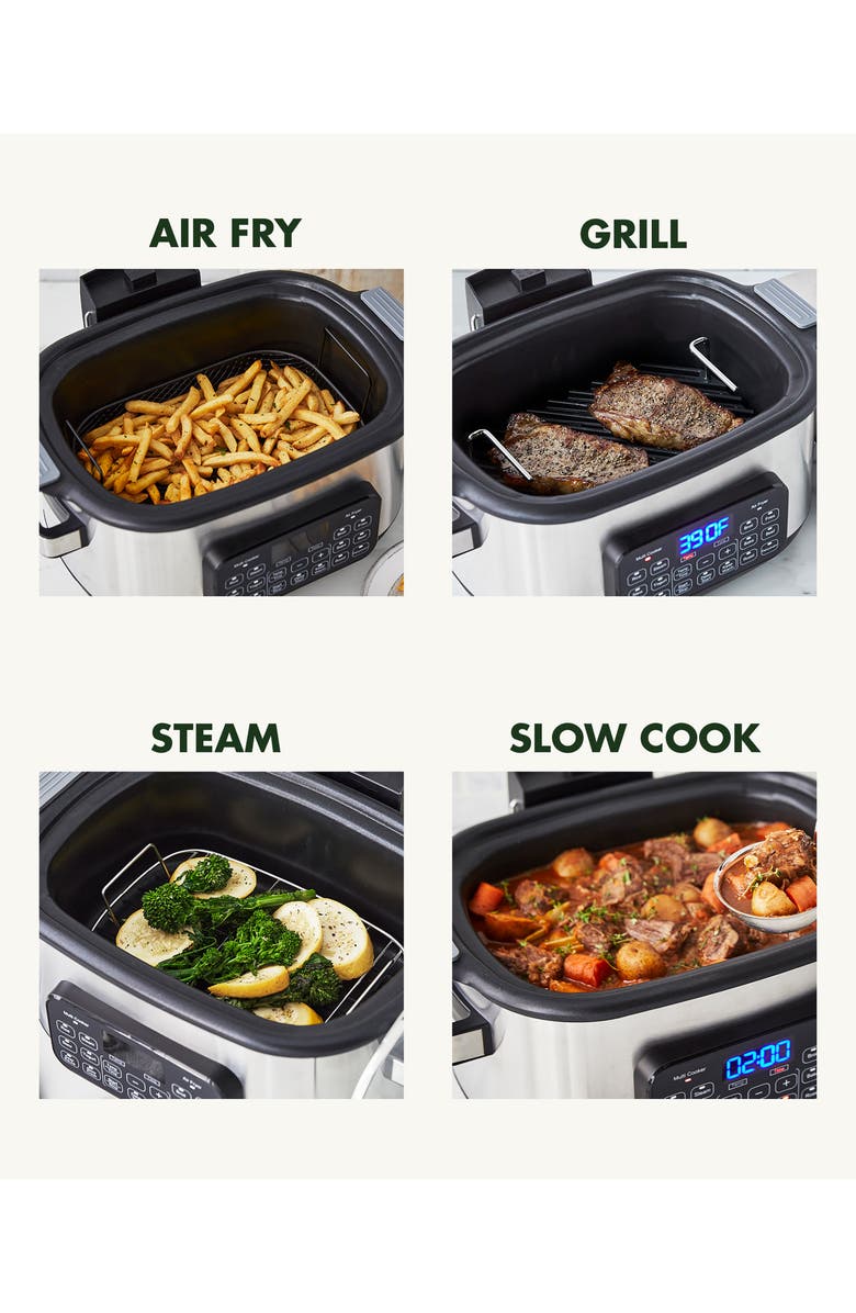 GreenPan Bistro 13-in-1 Multi Cooker Air Fryer Grill, Alternate, color,