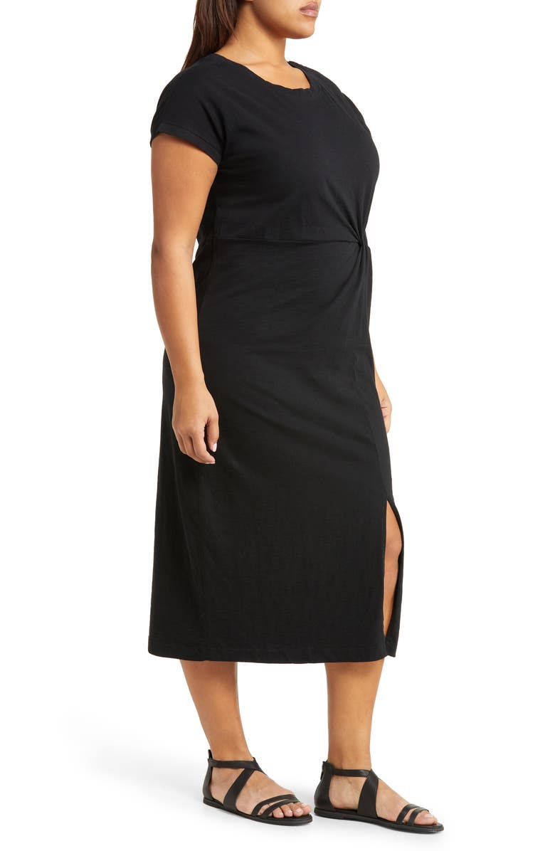 Caslon<sup>®</sup> Twist Detail Organic Cotton Dress, Alternate, color, 