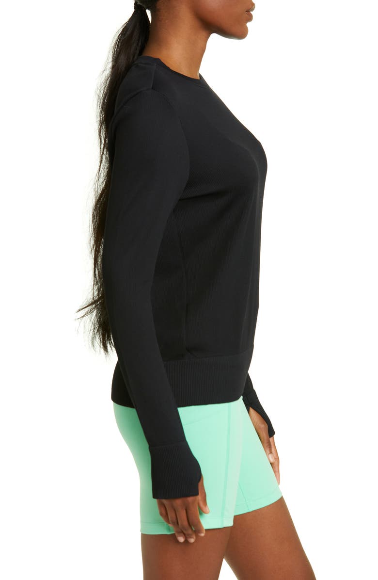 Zella Women's Seamless Rib Sweatshirt, Alternate, color, 