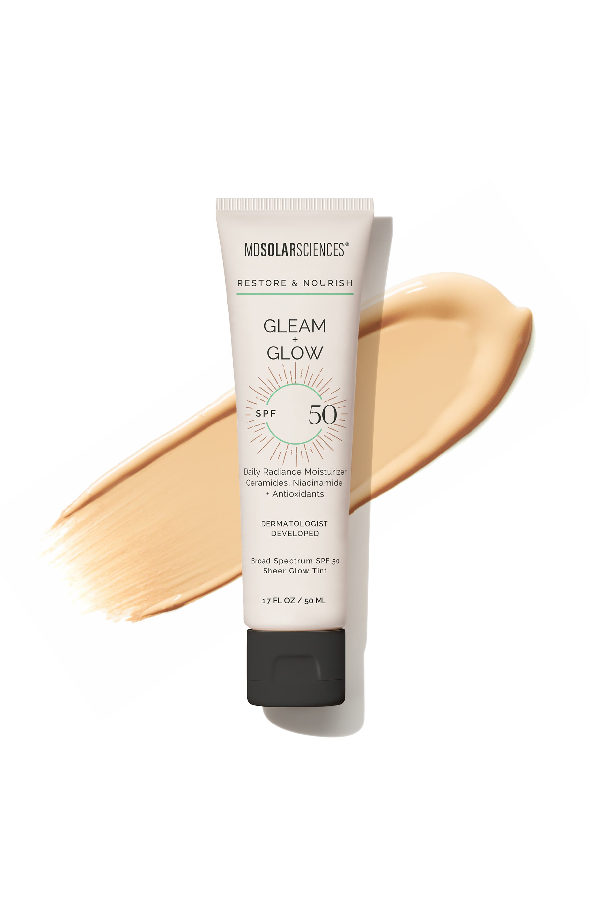 MDSolarSciences Gleam + Glow SPF 50 in Beige 