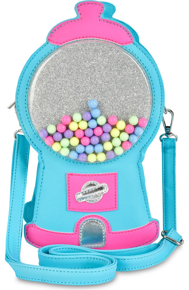Iscream Kids' Bubblegum Fun Crossbody Bag, Main, color, Blue Multi