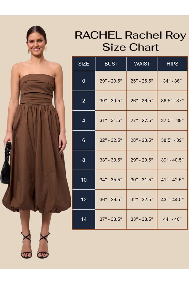 Rosalie Strapless Midi Dress, Alternate, color, Cocoa