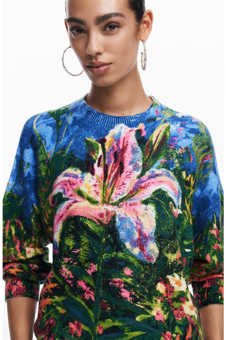 Print Pullover, Alternate, color, BLACK MULTI