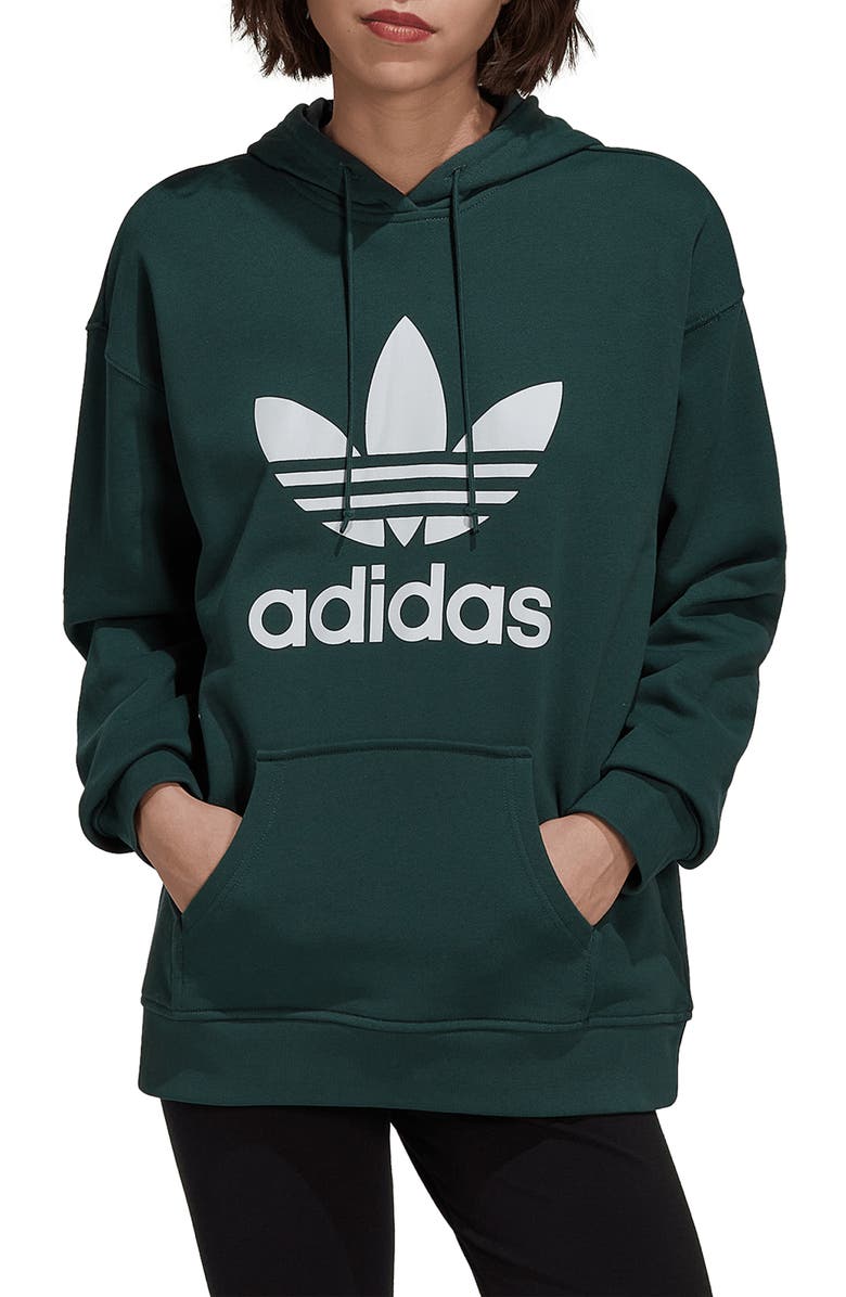 adidas Originals Adicolor Trefoil French Terry Hoodie, Main, color, 