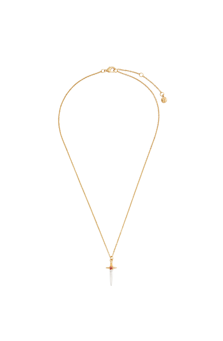Fable England Rose & Dagger Necklace, Main, color, Gold