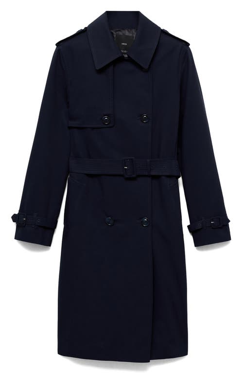 MANGO MANGO COTTON GABARDINE TRENCH COAT