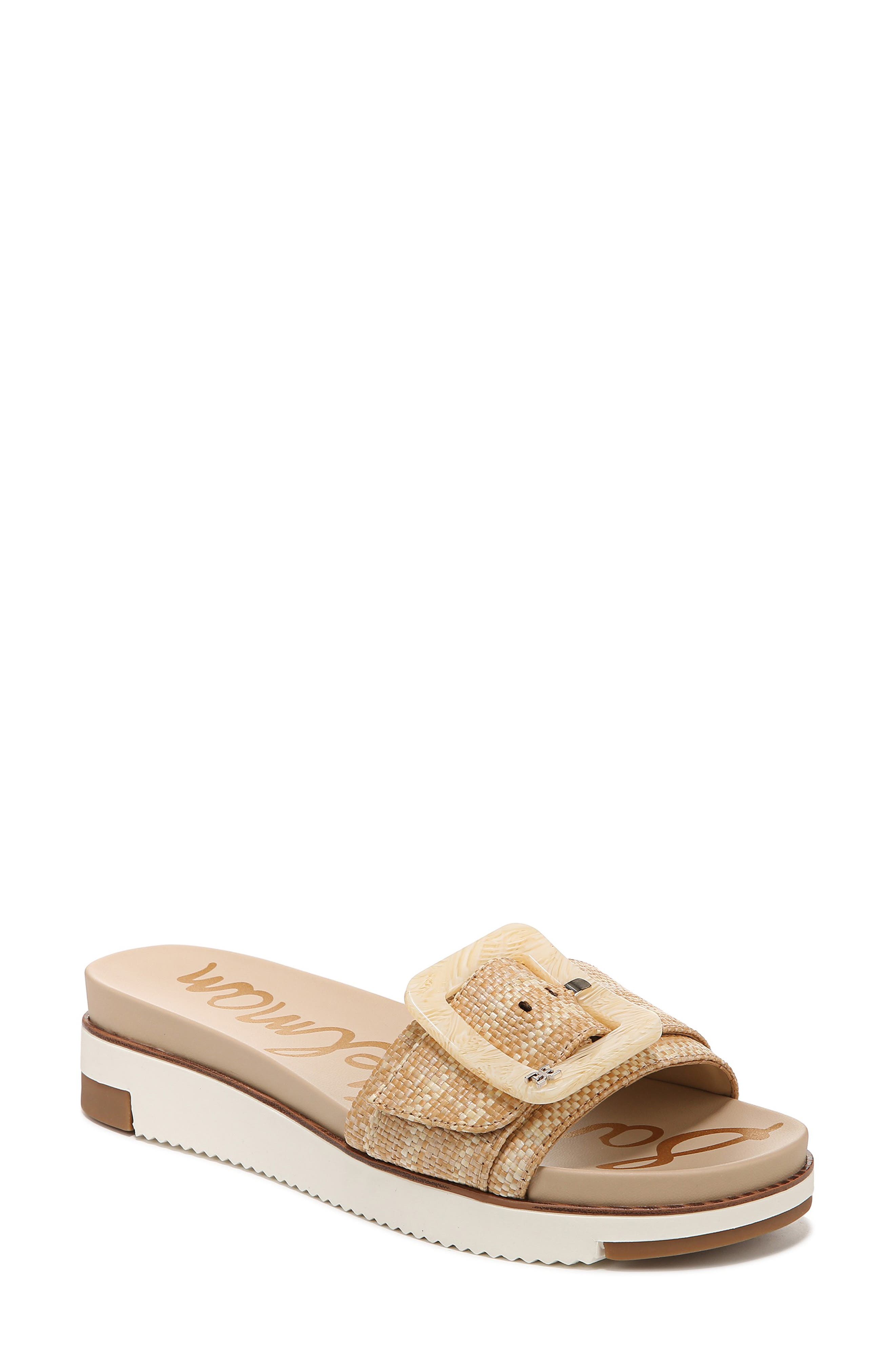 Ariane Platform Slide Sandal, Main, color, NATURAL