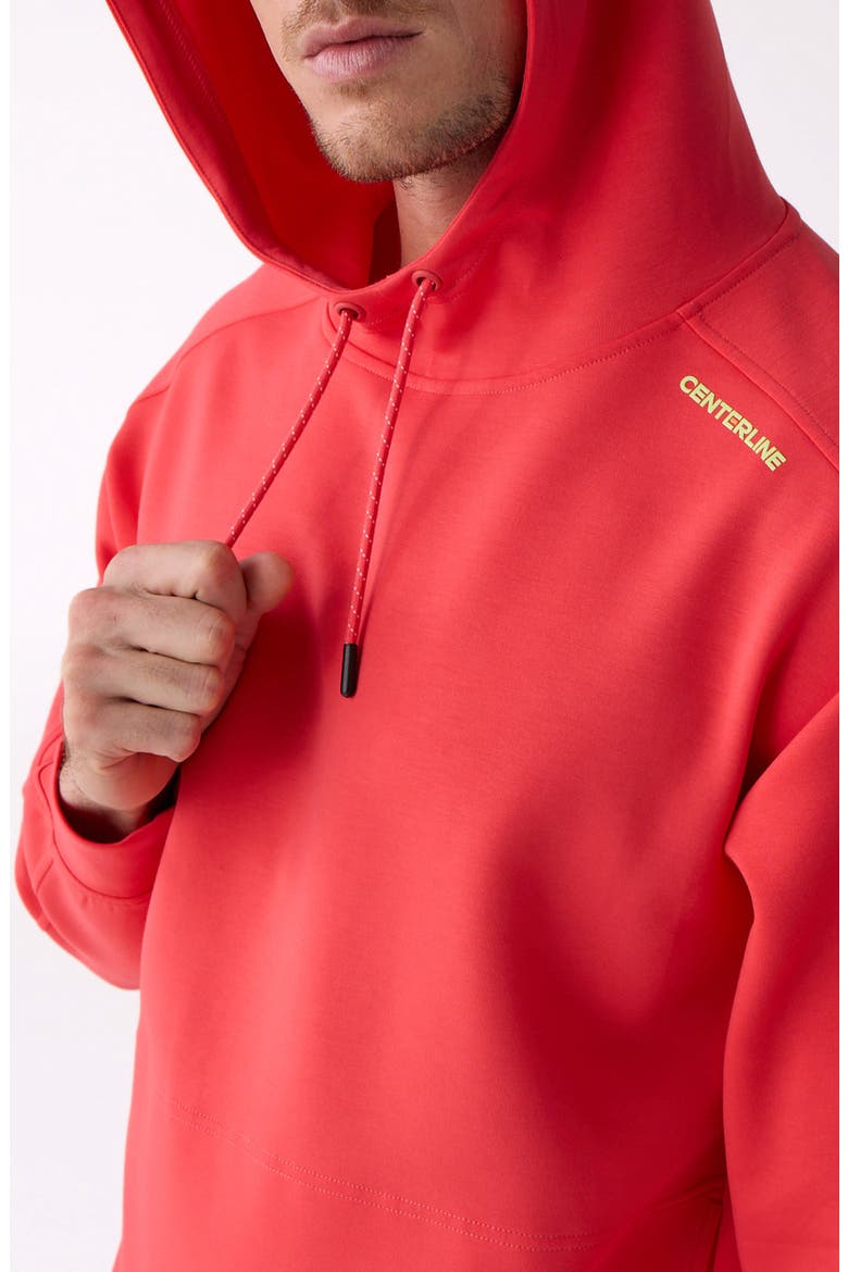 Après Men's Hooded Sweatshirt, Alternate, color, Sunset Coral