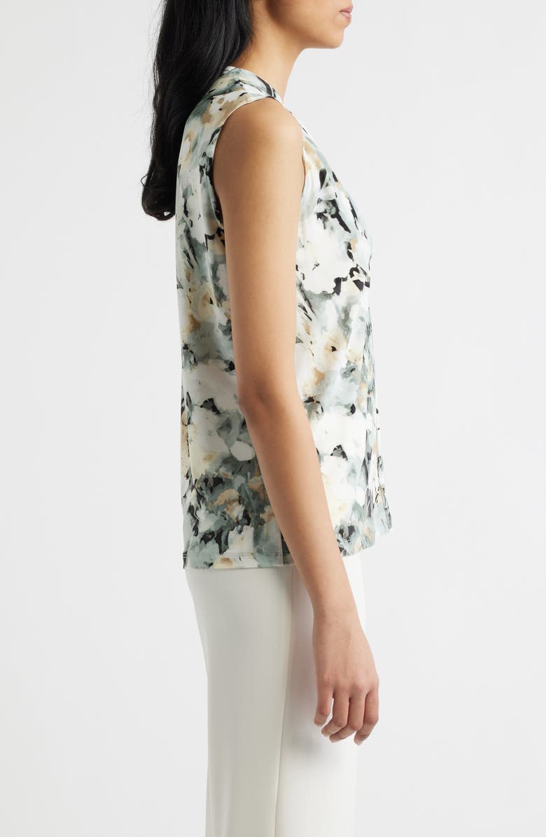 Anne Klein Floral Print Sleeveless Top, Alternate, color, 