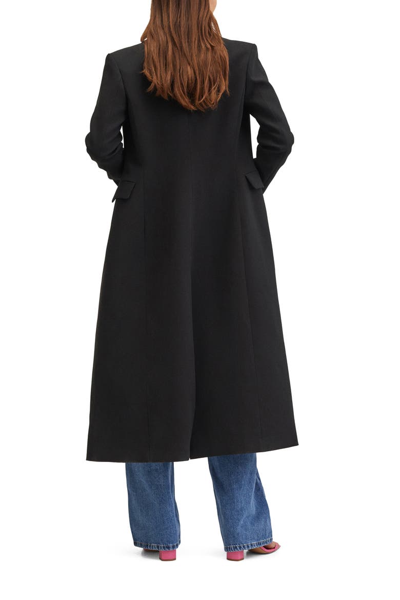Longline Coat, Alternate, color, BLACK