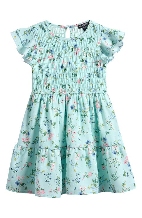 Kids' Ruffle Smocked Tiered Dress (Toddler & Little Kid)
