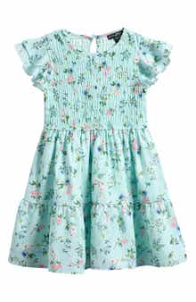 Kids' Ruffle Smocked Tiered Dress