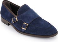 VELLAPAIS Elmaton Double Monk Strap Leather Loafer