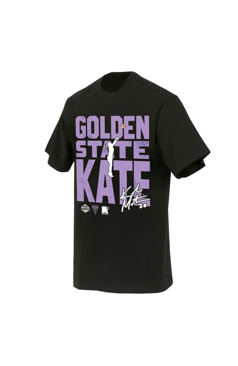 round21 Unisex round21 Kate Martin Black Golden State Valkyries Jump Shot Player Signature T-Shirt, Alternate, color, Black