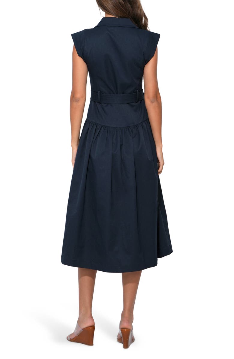 Adelyn Rae Olivia Shirtdress, Alternate, color, Dark Navy