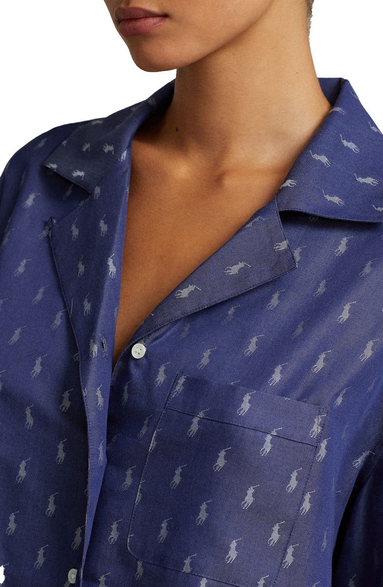 Polo Ralph Lauren Crop Short Pajamas, Alternate, color, 