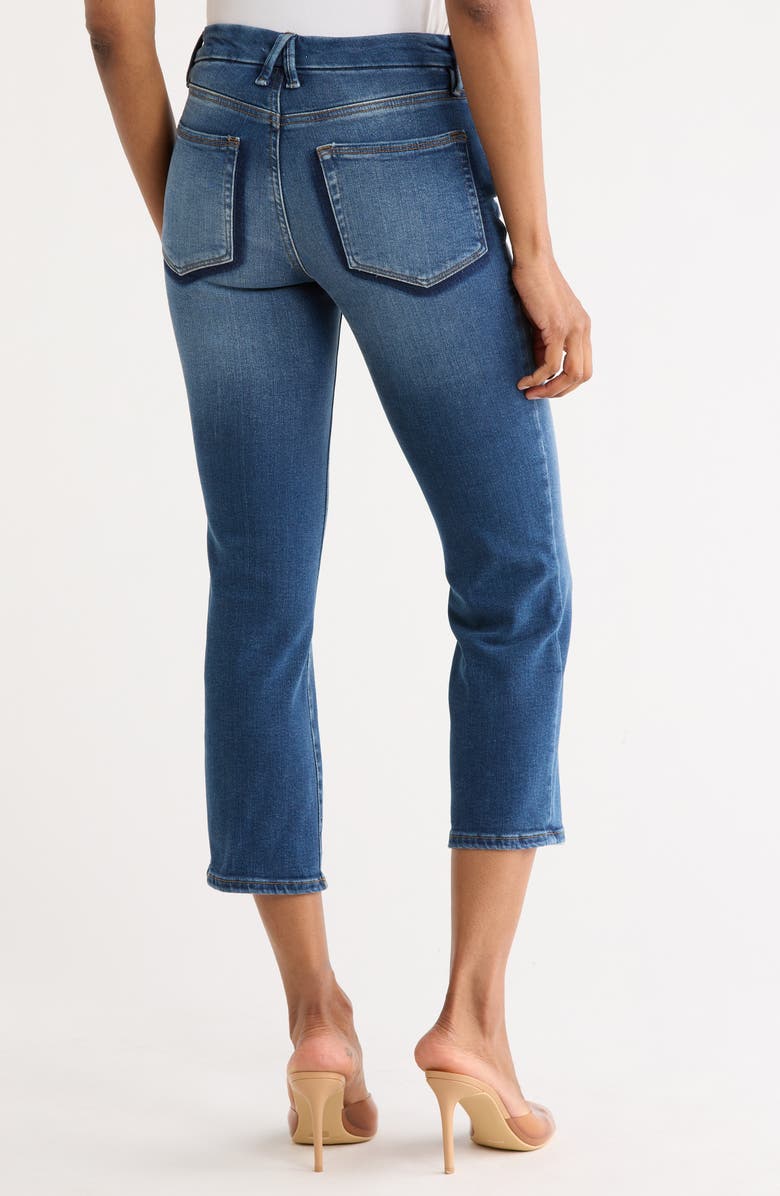 Good American Good Crop Straight Compression Jeans, Alternate, color, 