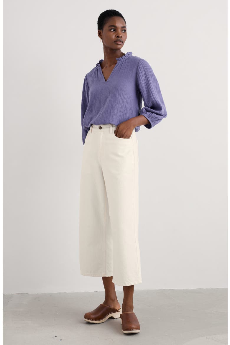 Portrait Organic Cotton Top, Alternate, color, BILBERRY