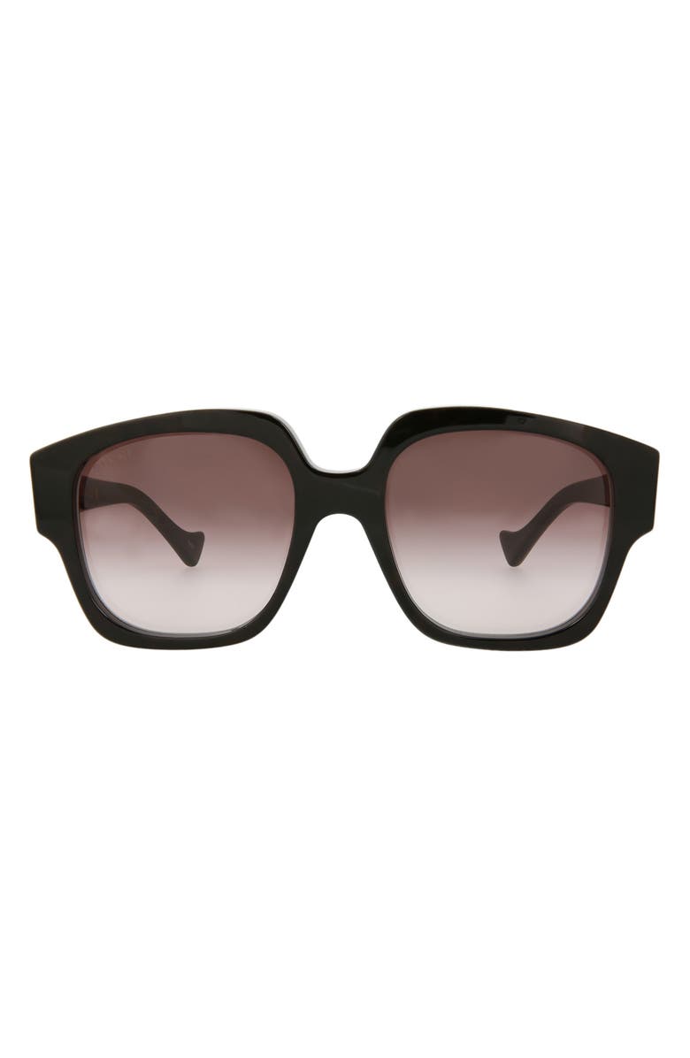 Gucci 56mm Square Recrangle Sunglasses, Main, color, 