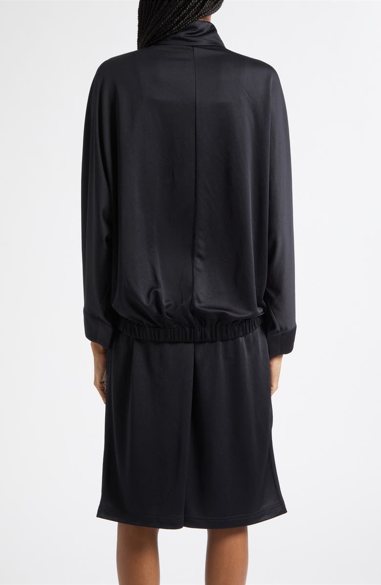 Courrèges Cutout Track Jacket, Alternate, color, Black