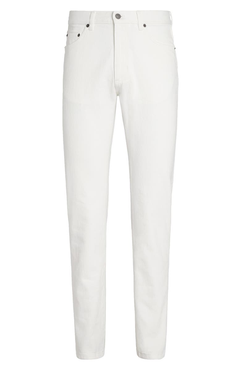 ZEGNA Stretch Denim City Fit Jeans, Alternate, color, White