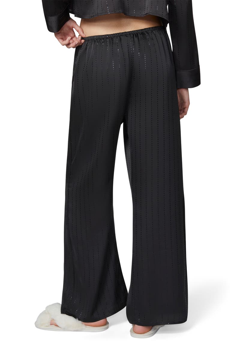 Shine Satin Pants, Alternate, color, BLACK