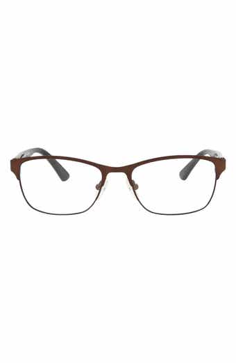 McQueen 49mm Core Rectangle Optical Glasses