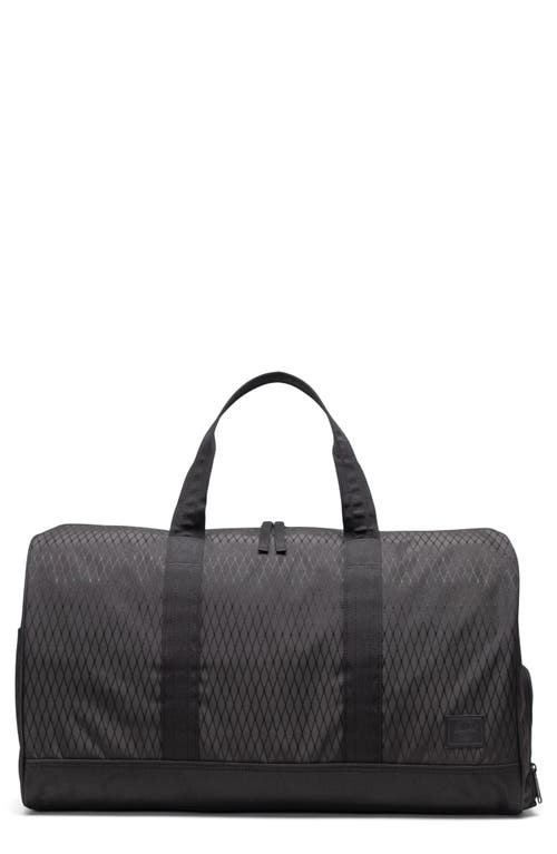 Herschel Supply Co. Novel Recycled Polyester Duffle Bag in Black Diamond/black at Nordstrom
