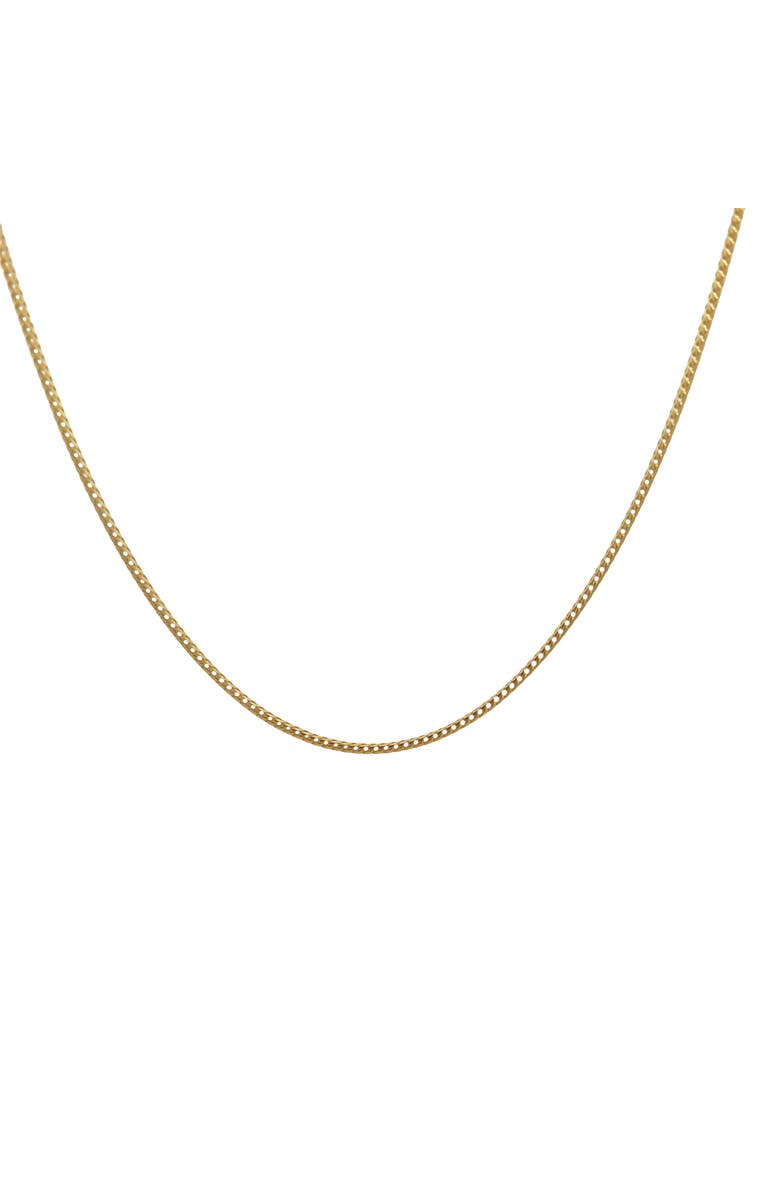 Ancona Jewelry Sterling Silver Franco Necklace 18" 14K Yellow Gold Plated, Main, color, Yellow