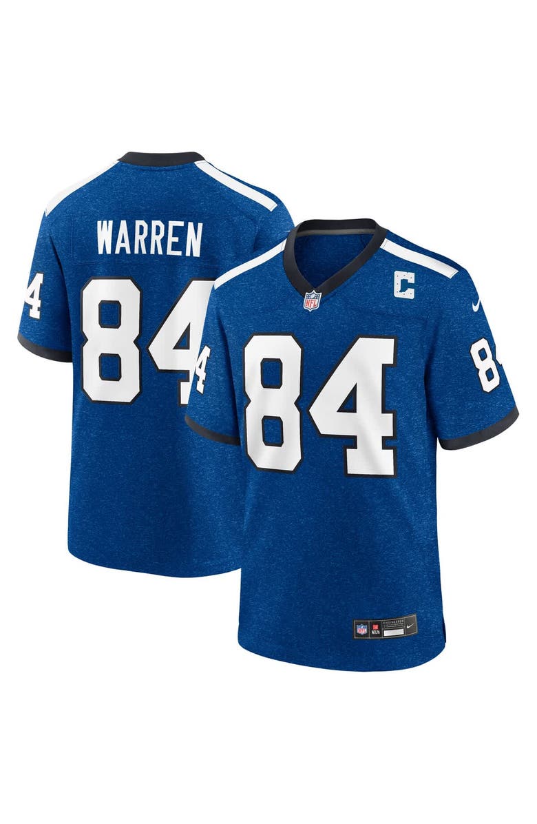 Nike Men's Nike Tyler Warren  Heather Royal Indianapolis Colts Alternate 2 Indiana Nights Game Jersey, Main, color, Royal