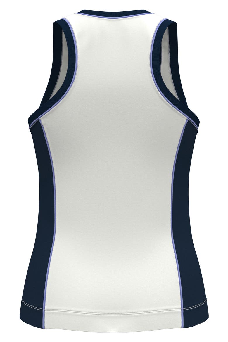 Mixed Texture Square Neck Performance Tank, Alternate, color, BRIGHT WHITE